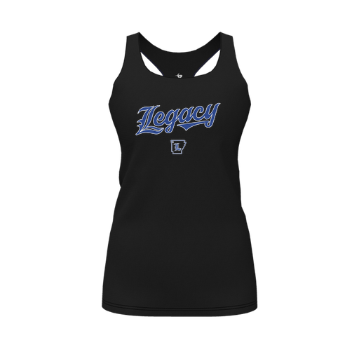 [FT0TRBBK-FYS-LOGO1] Decker Racerback Tank Top (Female Youth S, Black, Logo 1)
