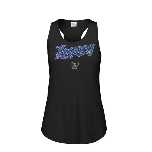 [3078.K94.S-LOGO1] Ladies Tri Blend Tank Top (Female Adult S, Black, Logo 1)