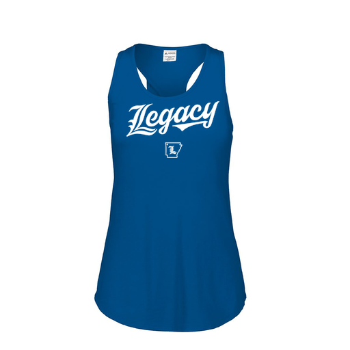 [3078.U55.S-LOGO2] Ladies Tri Blend Tank Top (Female Adult S, Royal, Logo 2)
