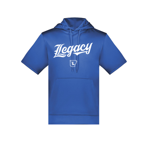 [6871.060.S-LOGO2] Men's Dri Fit Short Sleeve Hoodie (Adult S, Royal, Logo 2)