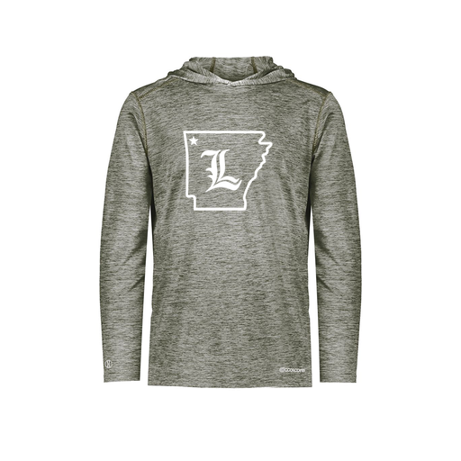 [FOLHCGGY-AS-LOGO3] Decker Men's Charge Hoodie (Adult S, Gray, Logo 3)