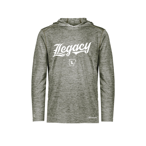 [FOLHCGGY-YS-LOGO2] Decker Youth Charge Hoodie (Youth S, Gray, Logo 2)