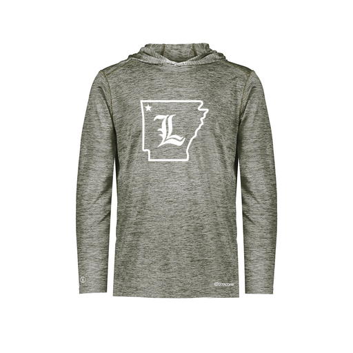 [FOLHCGGY-YS-LOGO3] Decker Youth Charge Hoodie (Youth S, Gray, Logo 3)