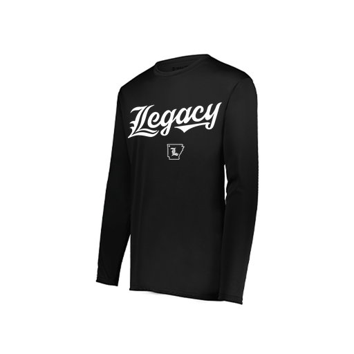 [222822.080.XS-LOGO2] Men's LS Smooth Sport Shirt (Adult XS, Black, Logo 2)