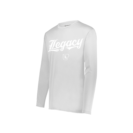 [222822.005.XS-LOGO2] Men's LS Smooth Sport Shirt (Adult XS, White, Logo 2)