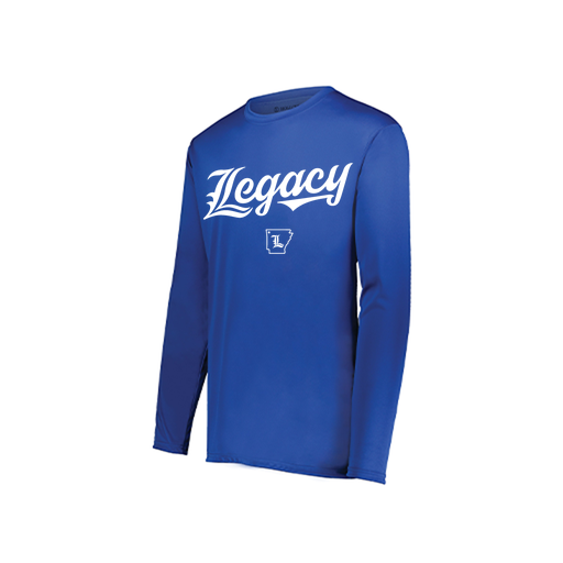 [222822.060.XS-LOGO2] Men's LS Smooth Sport Shirt (Adult XS, Royal, Logo 2)