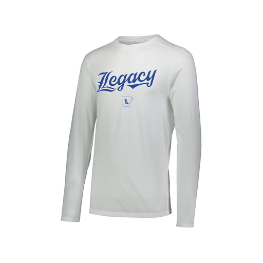 [FTLCUBWH-AXS-LOGO1] Decker Men's Tri-Blend T-Shirt - Long Sleeve (Adult XS, White, Logo 1)