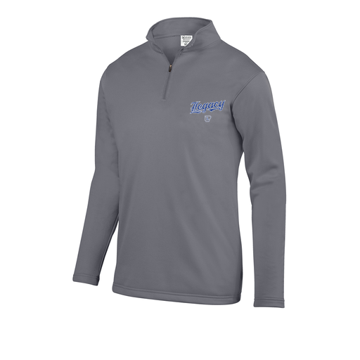 [FOLQFFGY-AS-LOGO1] Decker Men's FlexFleece 1/4 Zip (Adult S, Gray, Logo 1)