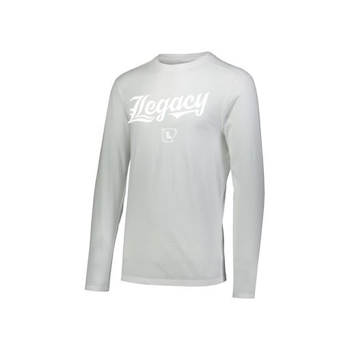 [3076.005.S-LOGO2] Youth LS Ultra-blend T-Shirt (Youth S, White, Logo 2)