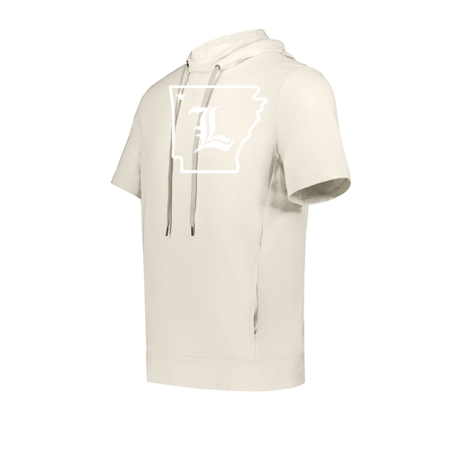 [222605-WHT-YS-LOGO3] YOUTH VENTURA SOFT KNIT SHORT SLEEVE HOODIE (Youth S, White, Logo 3)