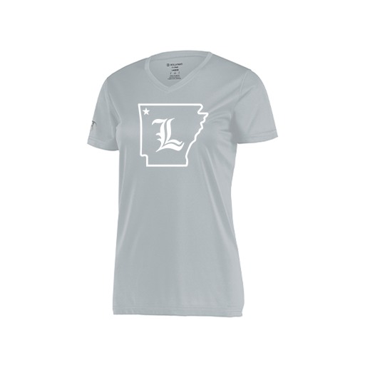 [222820.099.S-LOGO3] Ladies Movement Dri Fit Shirt (Female Adult S, Silver, Logo 3)