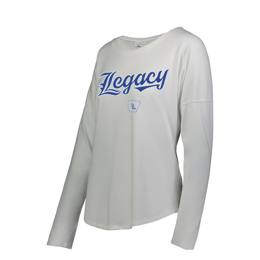 [3077.005.S-LOGO1] Ladies LS Ultra-blend T-Shirt (Female Adult S, White, Logo 1)