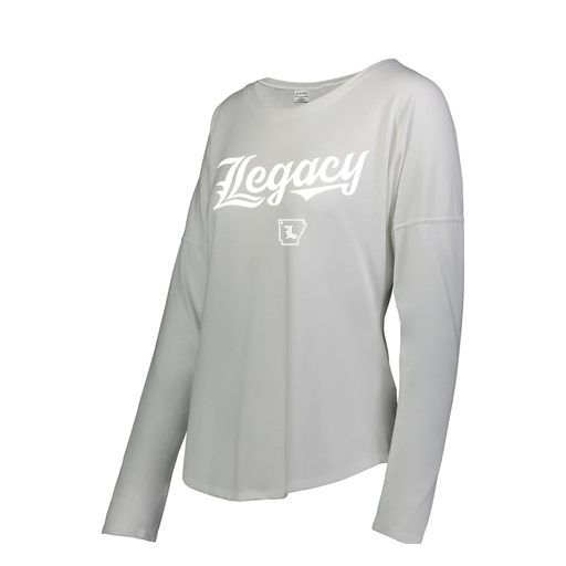 [FTLCUBWH-FAS-LOGO2] Decker Women's Tri-Blend T-Shirt - Long Sleeve (Female Adult S, White, Logo 2)