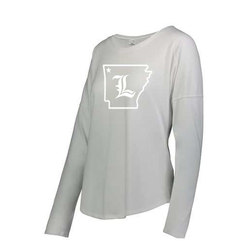 [FTLCUBWH-FAS-LOGO3] Decker Women's Tri-Blend T-Shirt - Long Sleeve (Female Adult S, White, Logo 3)