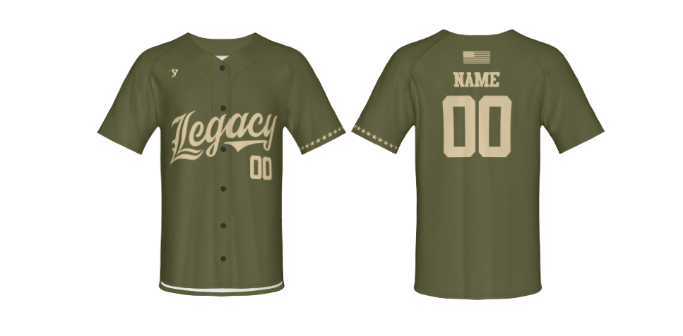Legacy Baseball - Army Green Jersey
